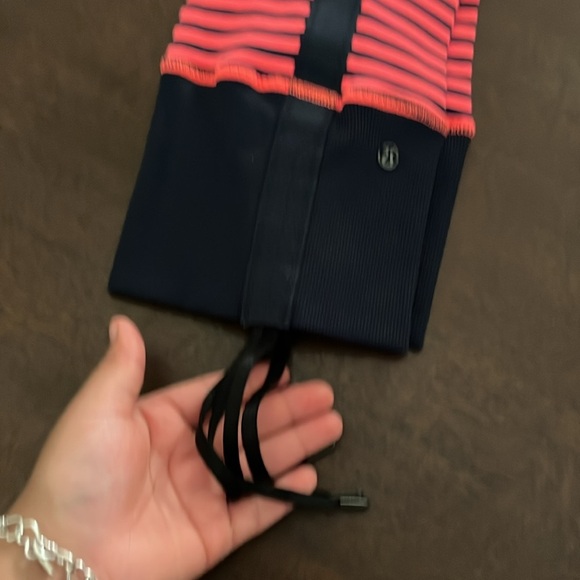 Lululemon Athletica Striped Pink and Black Leg Warmers - Picture 5 of 7